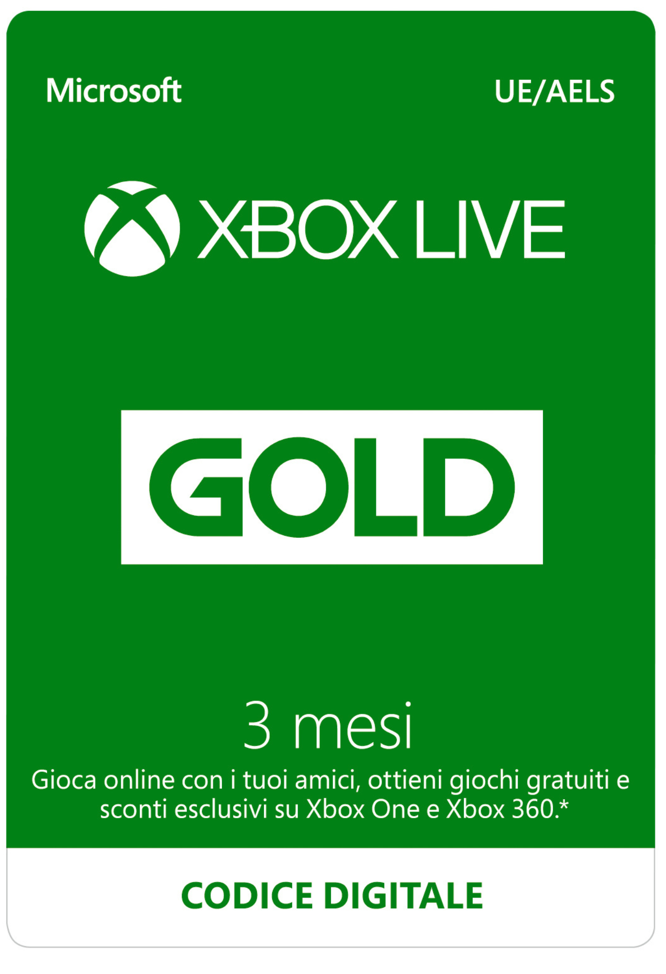 Xbox Gold 3 mesi